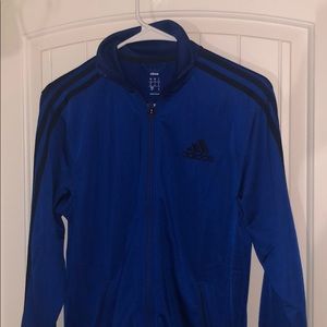 Adidas Track Jacket Bold Blue Size Small